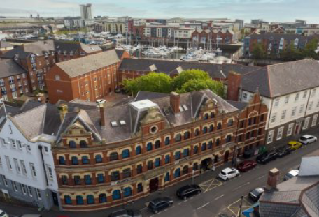 aerial view of gloucester chambers